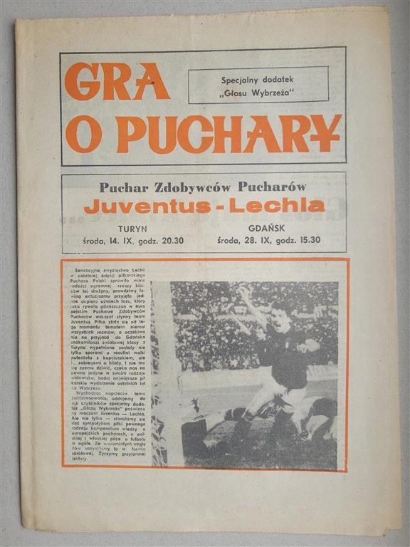 Lechia Gdańsk Juventus Turyn 1983 Głos Wybrzeża