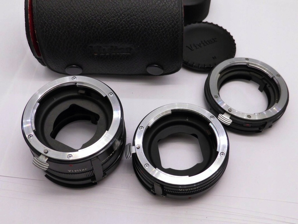 Vivitar 3 pierścienie makro do Nikona AT-3/AI.