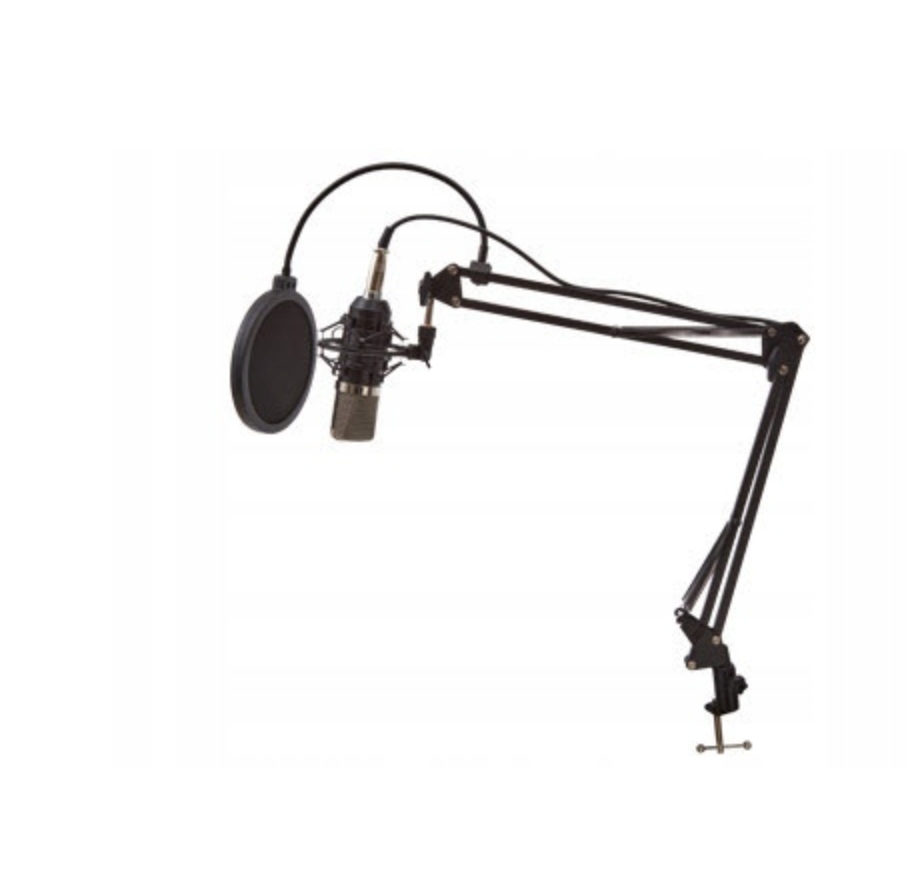 MIKROFON STUDYJNY + STATYW HYKKER 210230-PSM