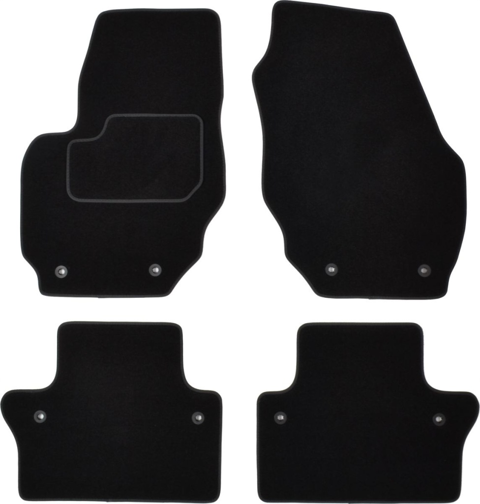 Dywaniki welurowe MAMMOOTH 4szt. VOLVO S80 II VOL105 czarne 01