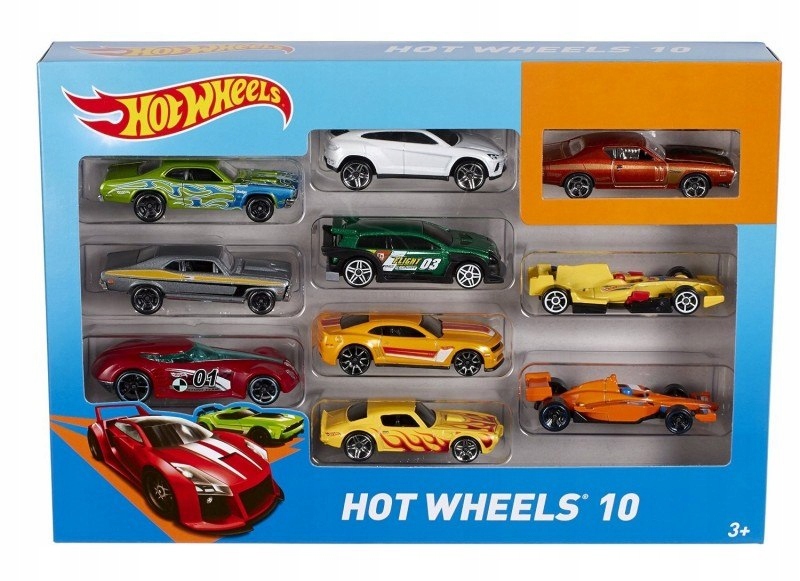 Hot Wheels Pojazdy Dziesięciopak