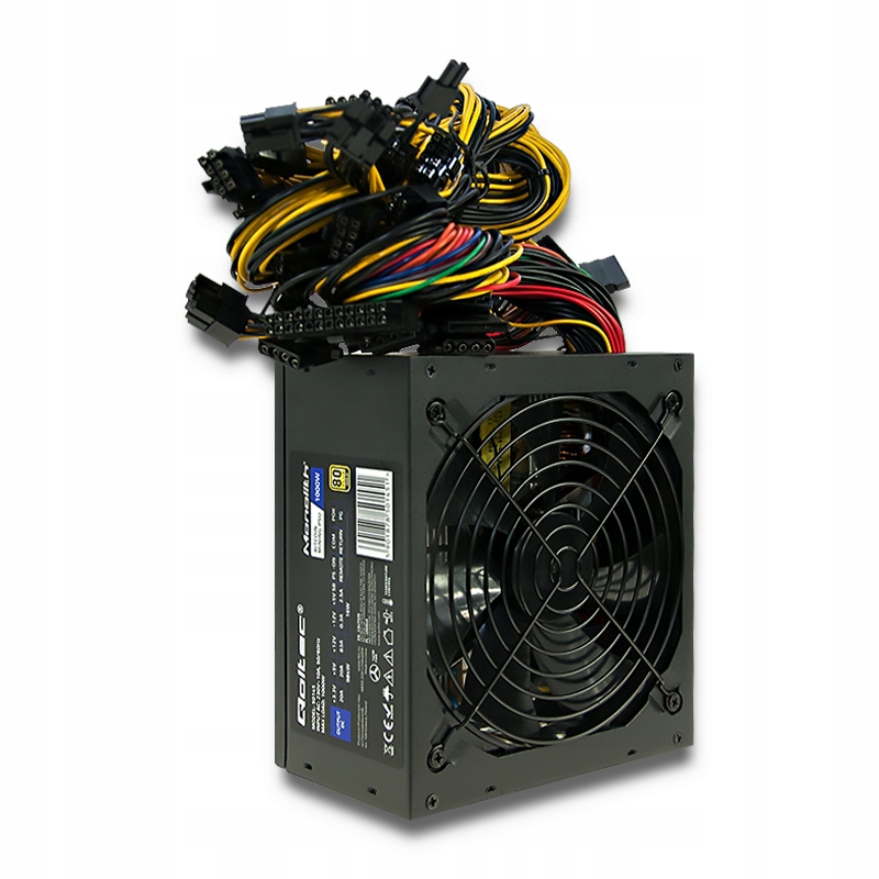 Купить Блок питания Qoltec ATX 1000W 80+Gold GamingMiner ver2: отзывы, фото, характеристики в интерне-магазине Aredi.ru