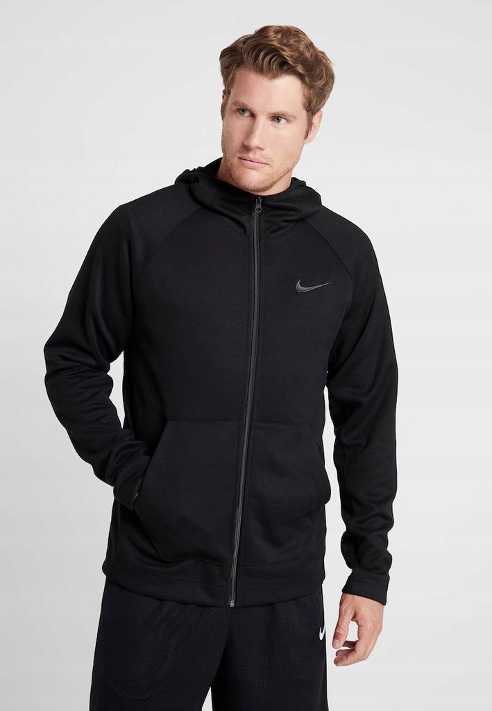 RHA103 NIKE BLUZA MĘSKA CZARNA Z KAPTUREM S