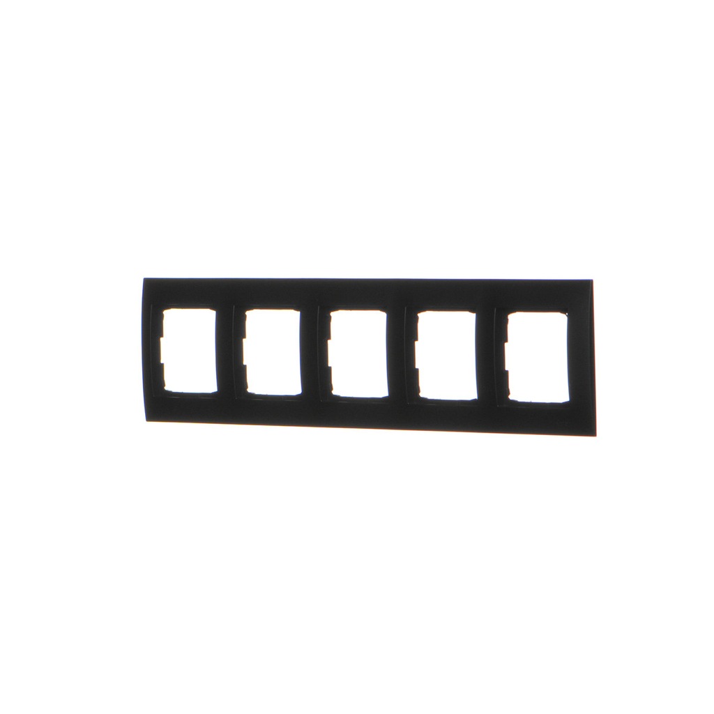 Ramka 5-krotna PREMIUM IP20 / IP44, czarny mat Simon54