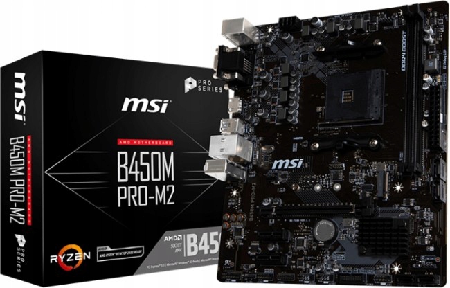 Купить MSI B450M PRO-M2: отзывы, фото, характеристики в интерне-магазине Aredi.ru