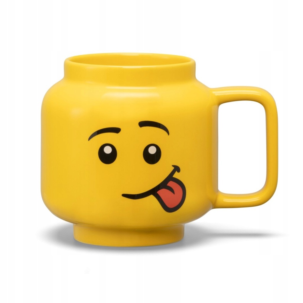 Kubek ceramiczny duża głowa LEGO - Chłopiec (Z uśmiechem)