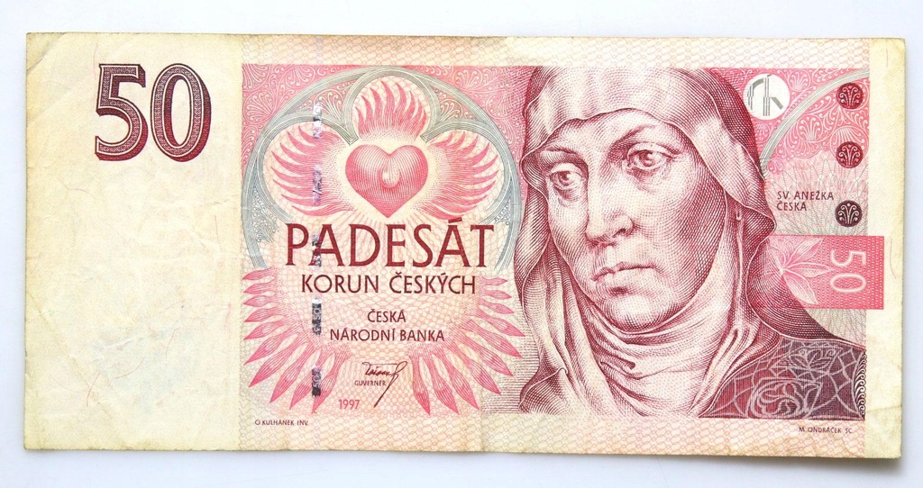 * BANKNOT - Czechy - 50 Koron 1997