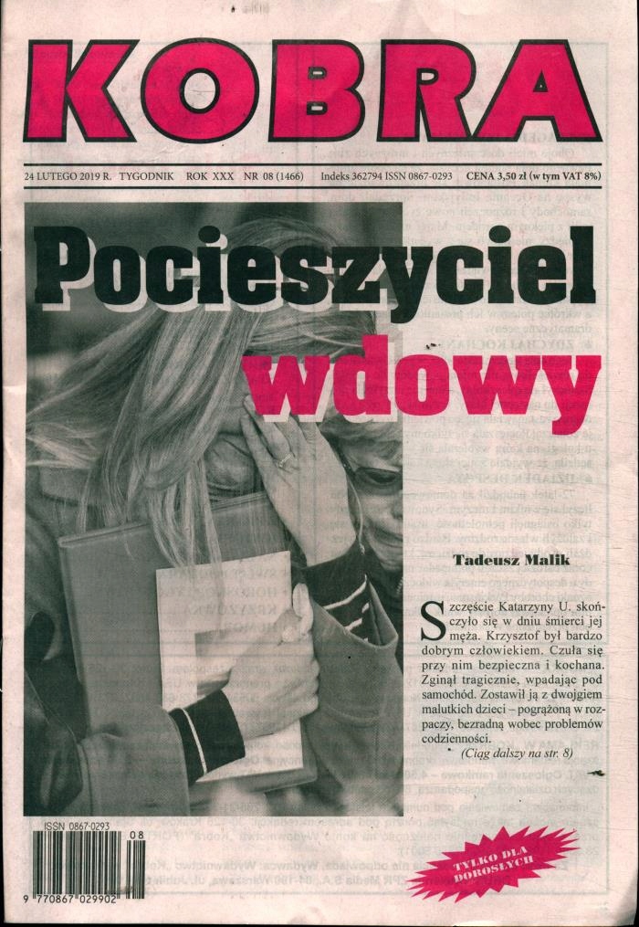 KOBRA nr 8/2019 Pocieszyciel wdowy