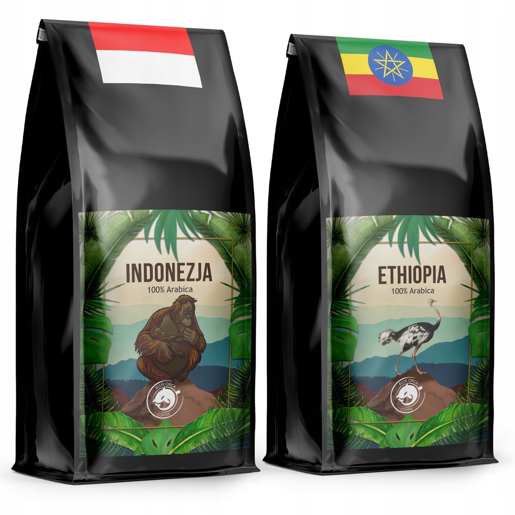 Kawa INDONEZJA Ethiopia ŚWIEŻO PALONA