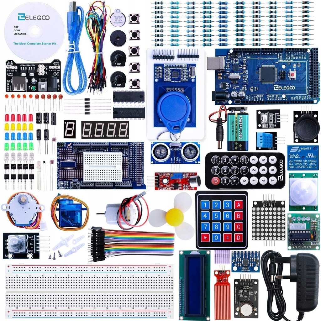 ELEGOO Mega R3 zestaw startowy do Arduino Projekt Ultimate Starter Kit