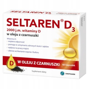 Seltaren D3 Forte 4000 j.m. 60 szt. dw 31.01.2024