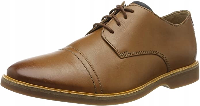 PÓŁBUTY MĘSKIE SKÓRZANE CLARKS ATTICUS CUP BRĄZ 46