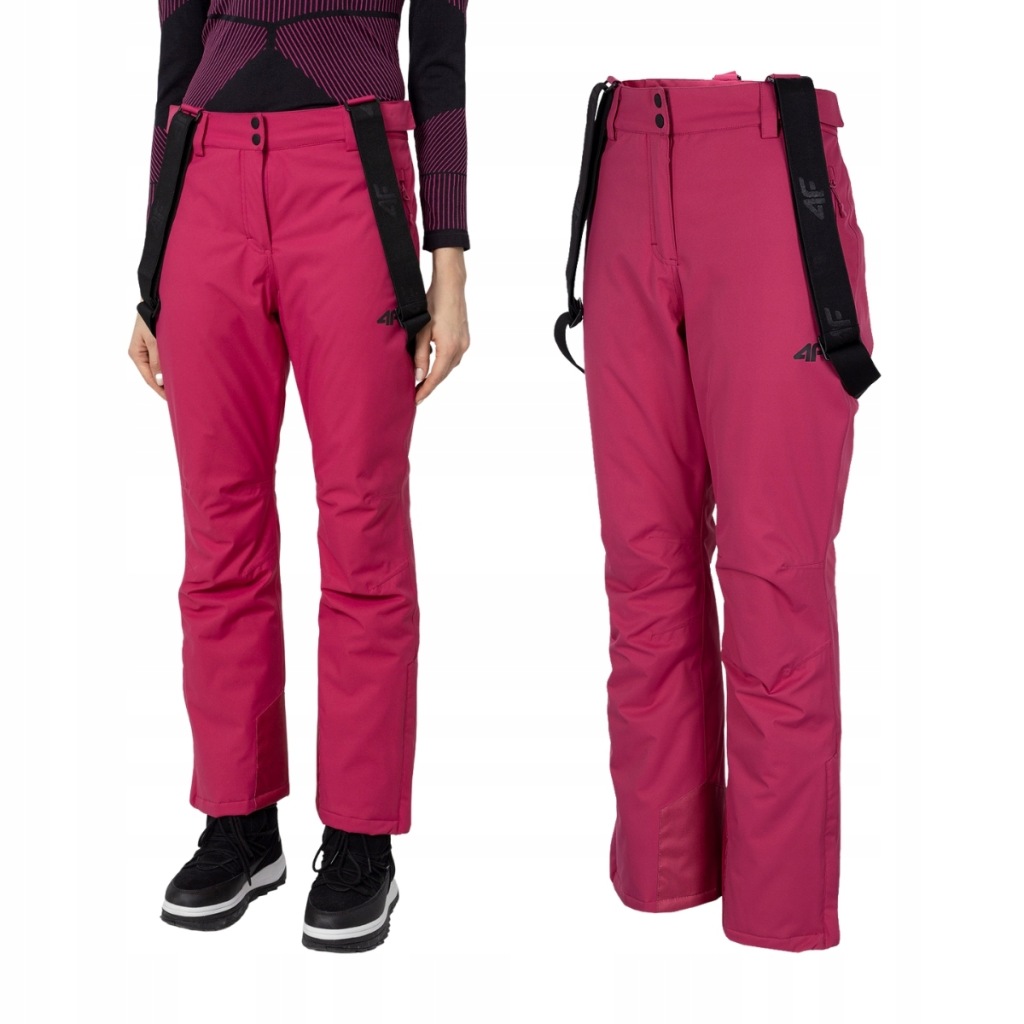DAMSKIE spodnie narciarskie 4F SPDN001 fuksja / S