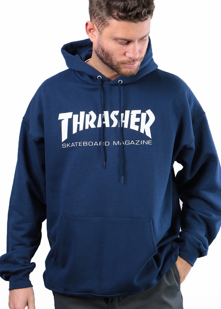 MODNA BLUZA THRASHER SKATE MAG NAVY r L 7437040669 thrasher 162 bluza