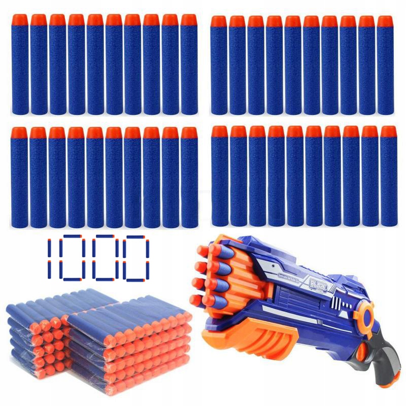 1000 STRZAŁEK DO WYRZUTNI NERF STRZAŁKI DO NERFA