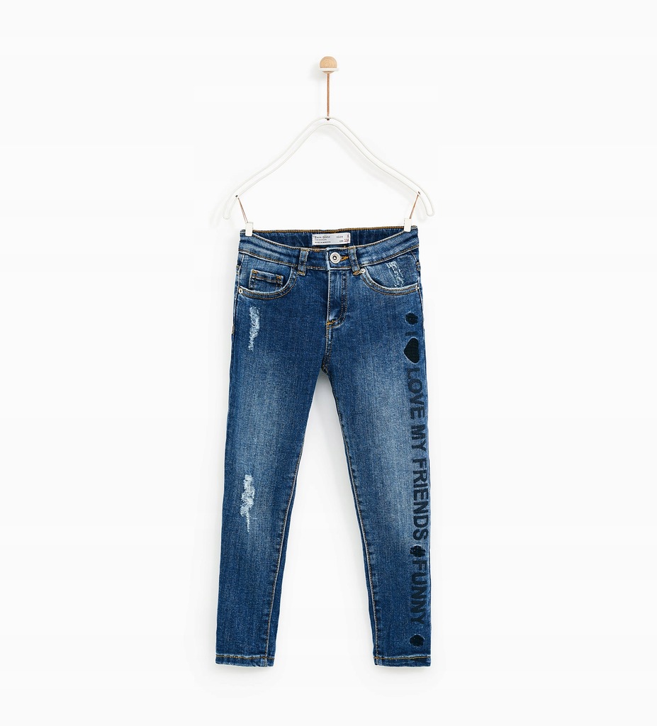 ZARA super spodnie jeansowe 158 164