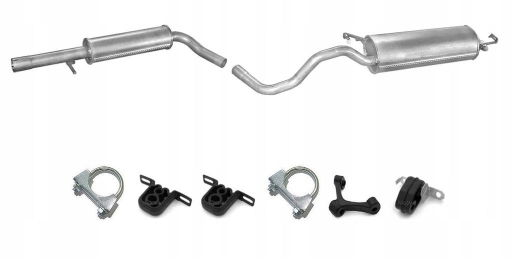 AUDI A3 1.6 TŁUMIK TŁUMIKI + ORYGINALNE AKCESORIA 6662680380