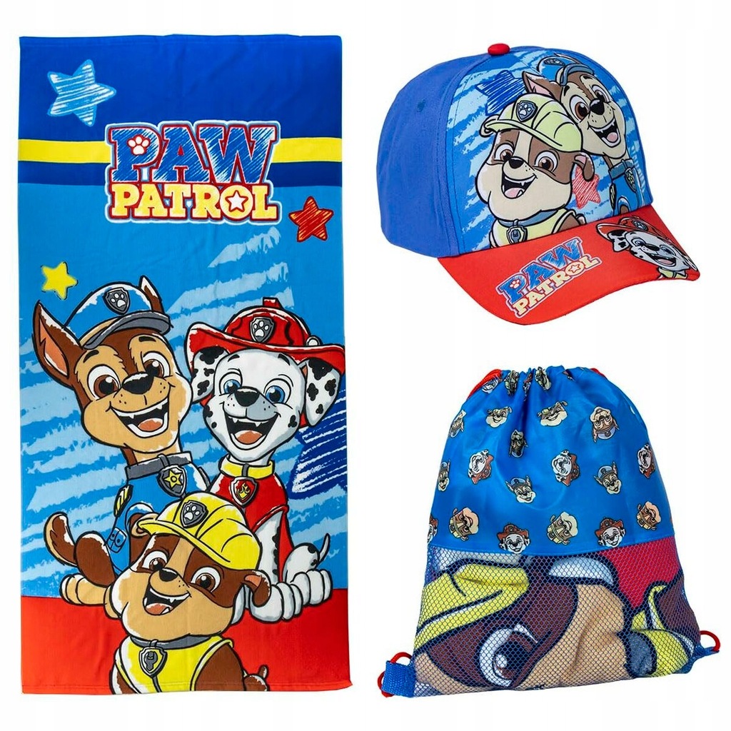 Ręcznik plażowy The Paw Patrol Niebieski 27 x 3