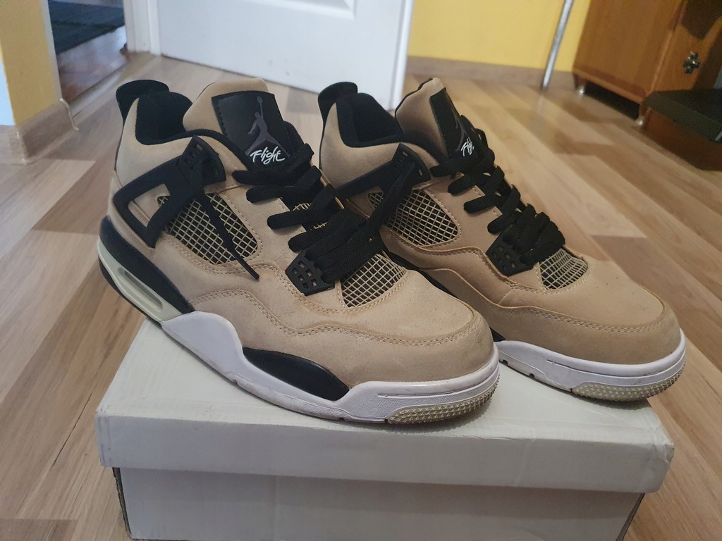 Nike Air Jordan 4 Retro AJ4 Mushroom 44 - 12854655803 - oficjalne archiwum Allegro