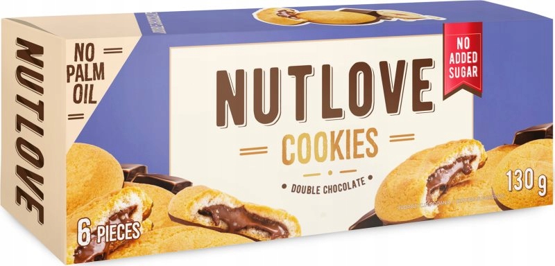 Allnutrition Nutlove Cookies herbatniki bez dodatku cukru