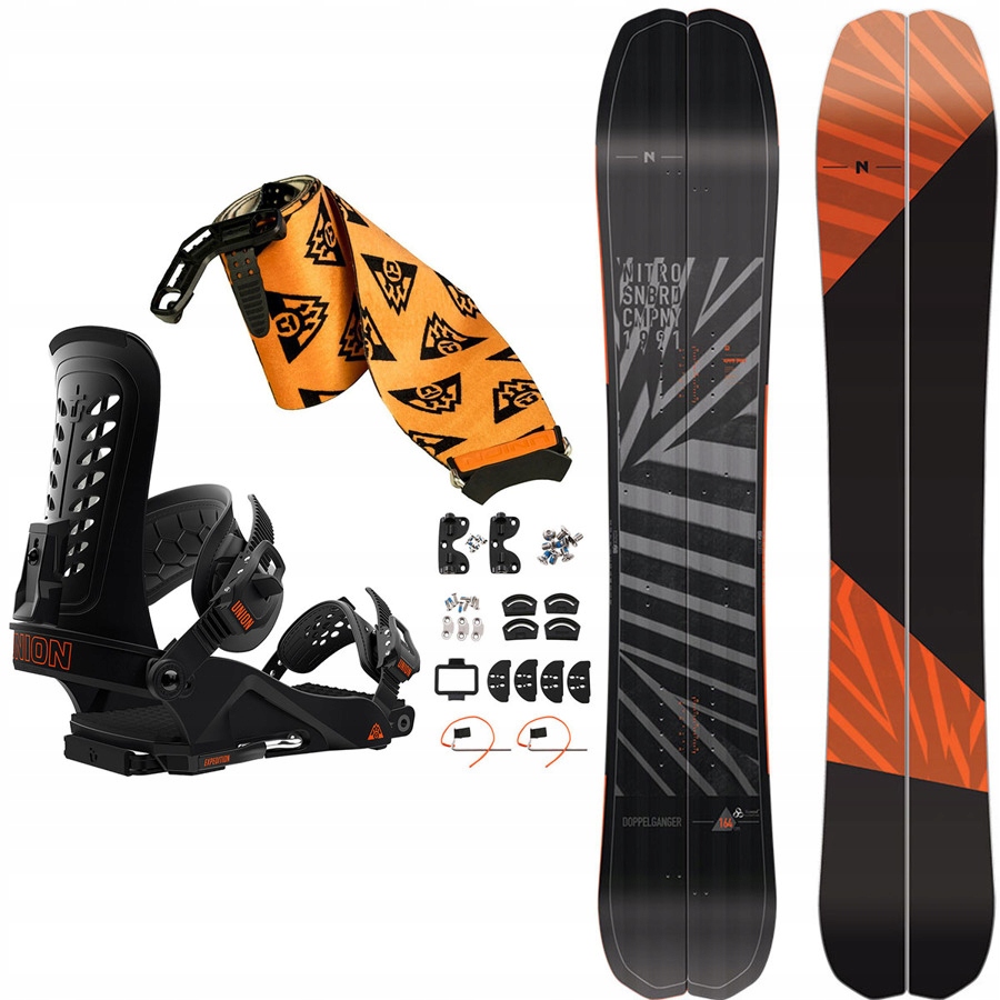 Splitboard NITRO Doppleganger + wiązania + foki