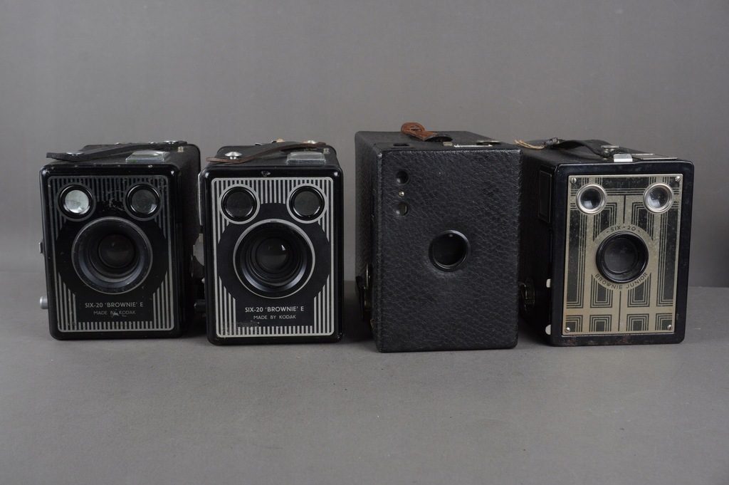 4x aparaty Kodak Brownie