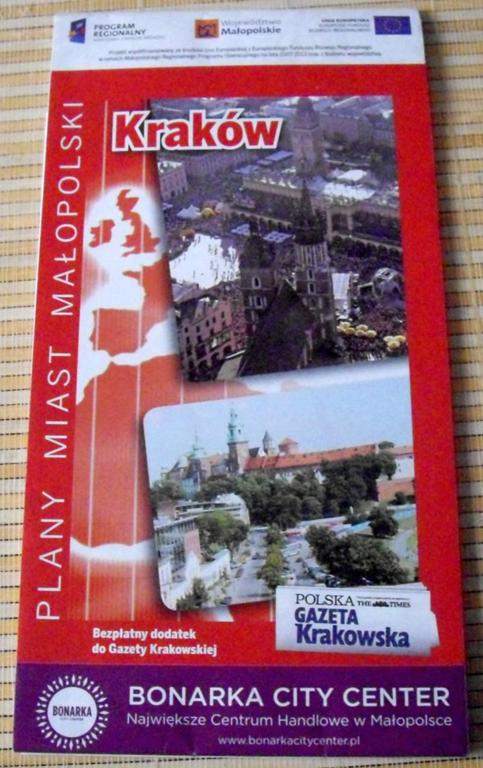 Kraków - plan miasta.