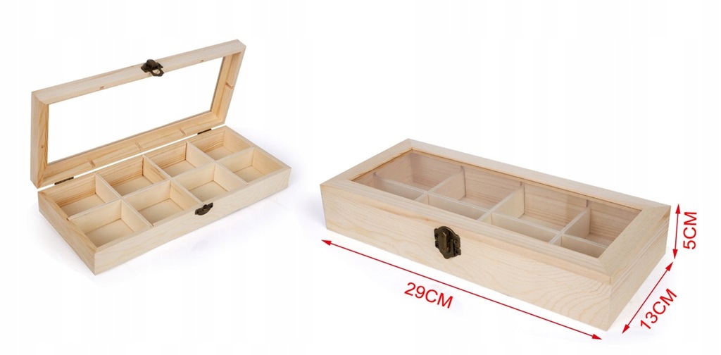 Drewniane pudełko DECOUPAGE 29cmx13cmx5cm
