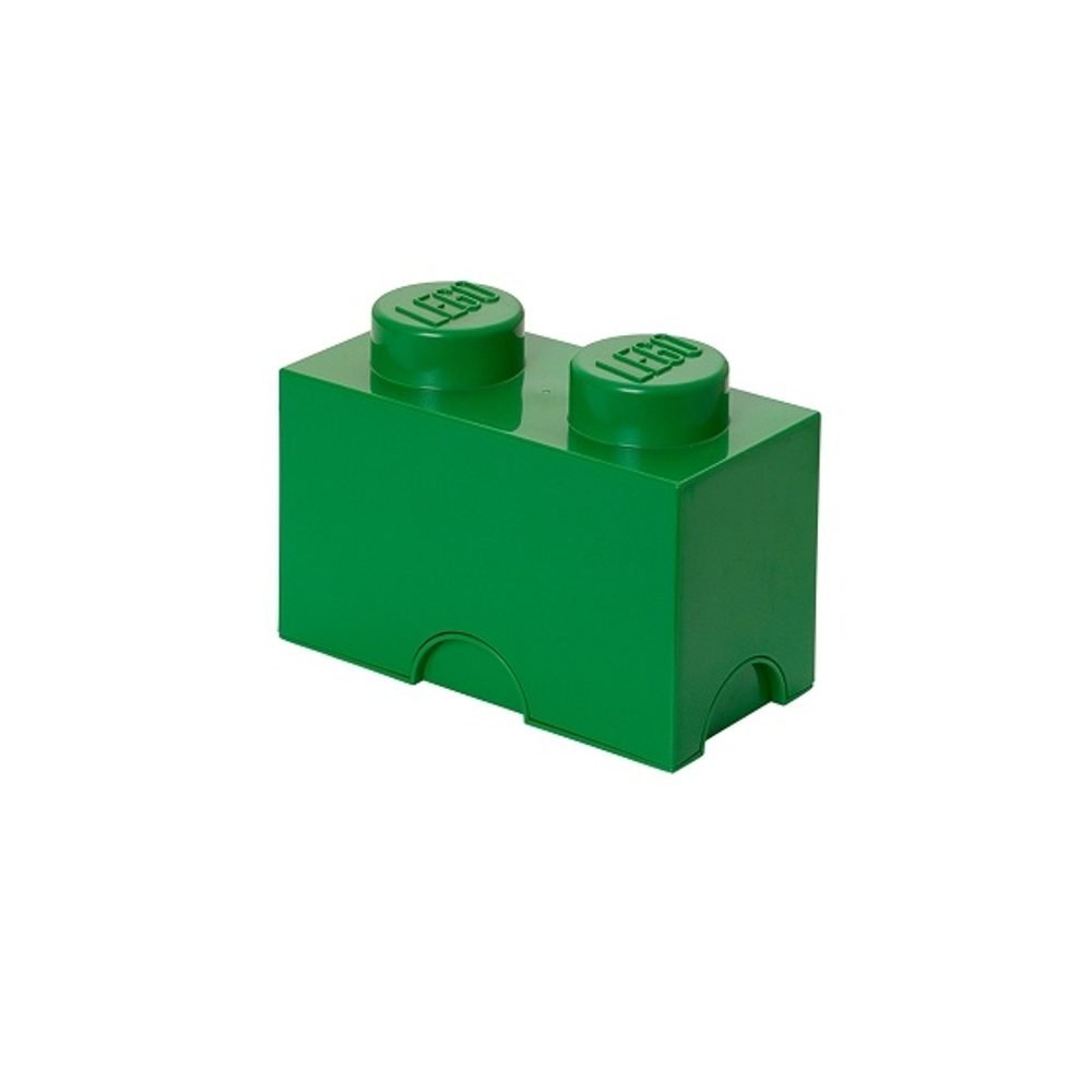 Pojemnik LEGO Storage Brick 2 ciemnozielony