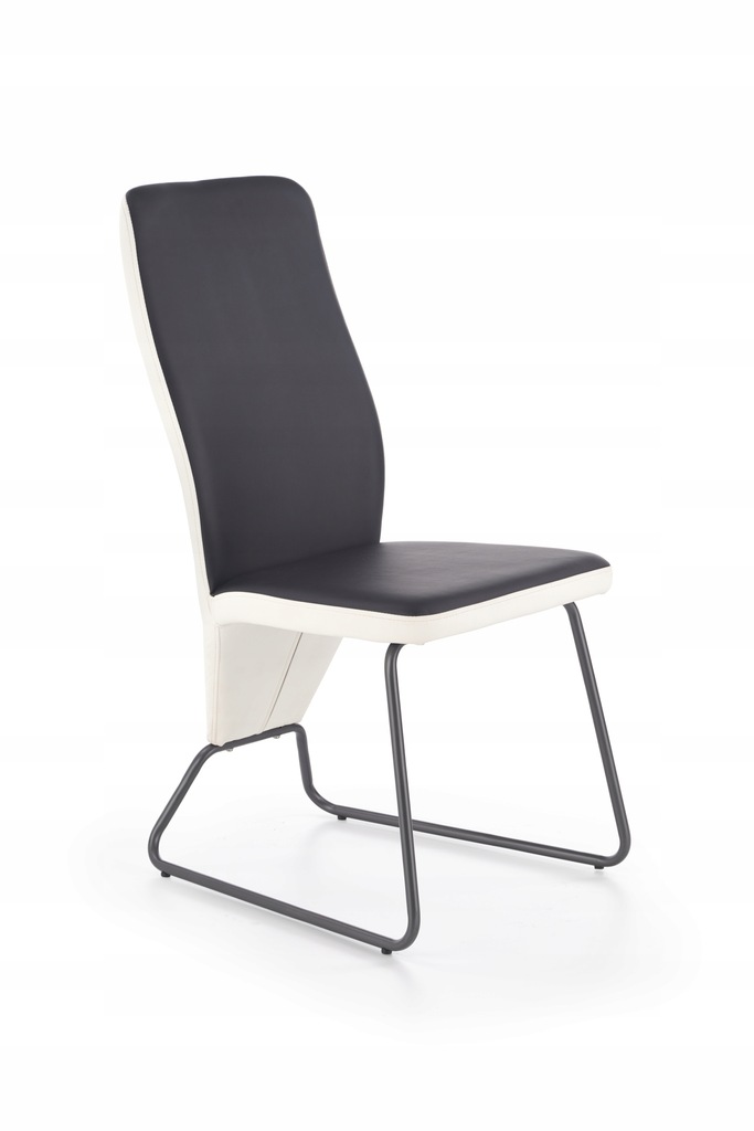 K300 krzesło tył - biały, przód - czarny, stelaż