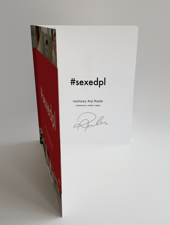 #sexedpl unikalna książka z autografem Anji Rubik