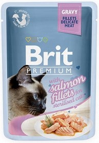 Brit mokra karma dla kotów 85g łosoś w sosie