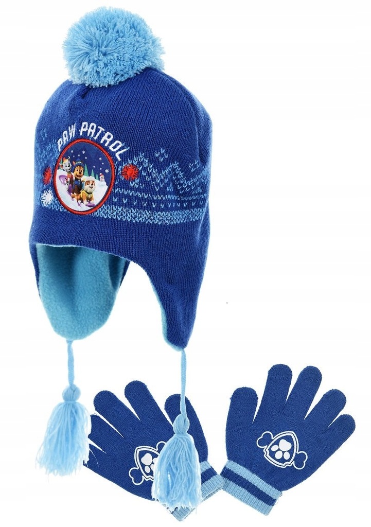 Komplet zimowy rękawiczki i czapka Psi Patrol R52