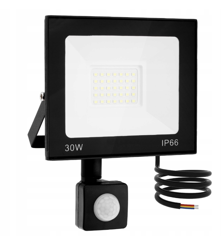 Naświetlacz LED HALOGEN LAMPA 30W z CZUJNIK RUCHU