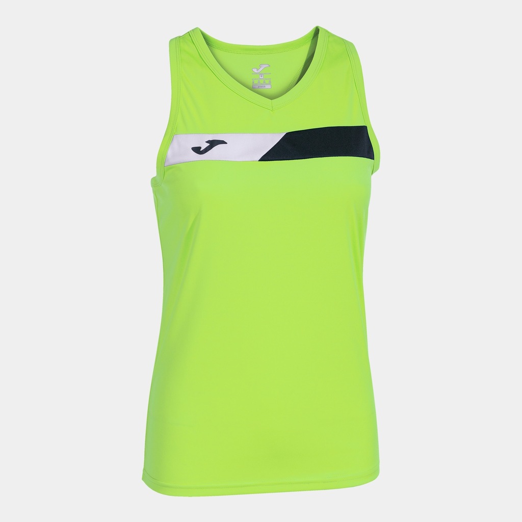 Koszulka damska Joma Court Sleeveless Shirt lime/black/white S