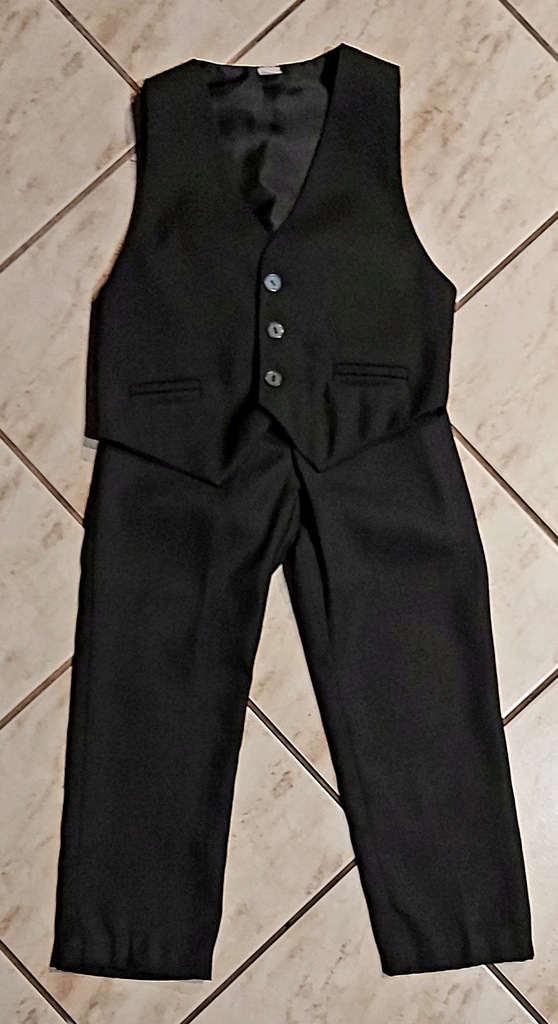 Komplet chłopięcy spodnie kamizelka 5-6lat 116cm