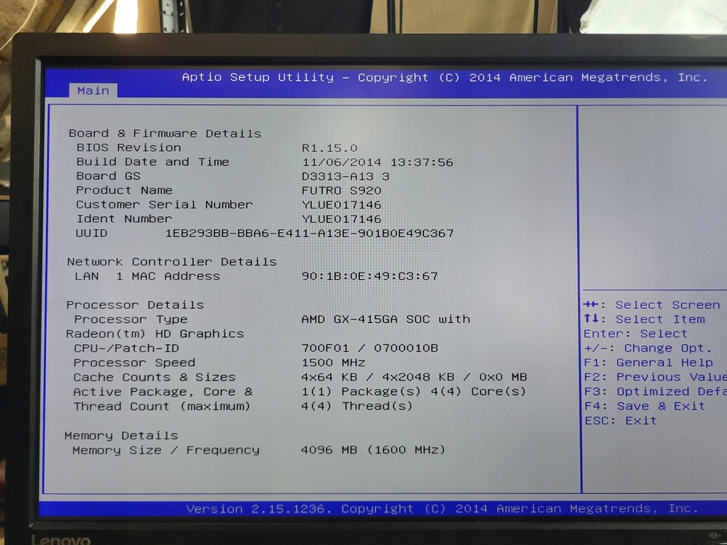 Fujitsu FUTRO S920 AMD GX-415GA (2281882)