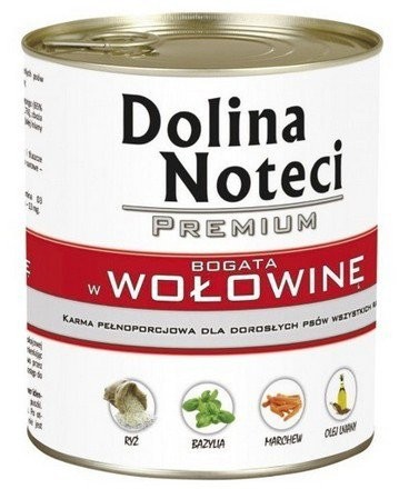 Dolina Noteci Premium bogata w wołowinę 4x400g