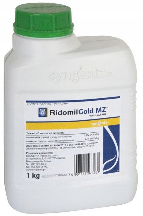 RIDOMIL GOLD 1kg ALTERIOZA ZARAZA pomidor ziemniak