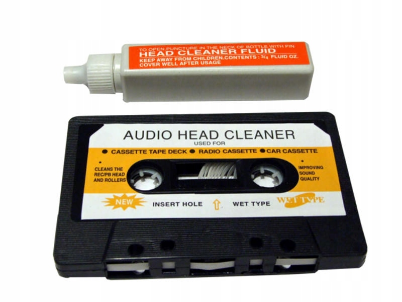 Kaseta czyszcząca głowicę magnetofonową audio NOWA