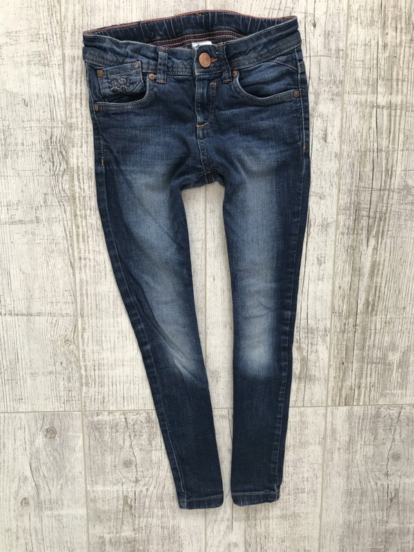 C&A* jeans spodnie rurki 128