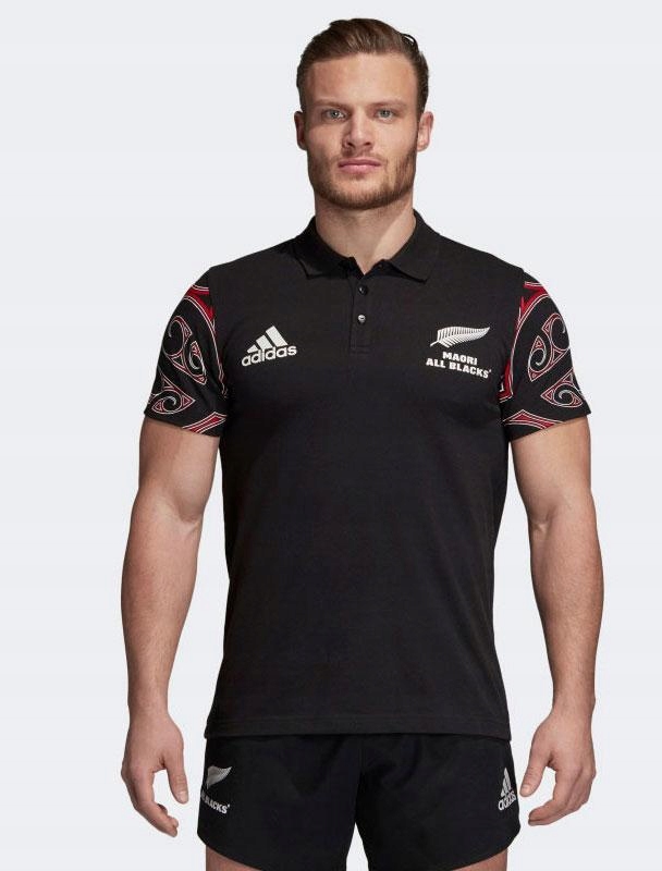 KOSZULKA POLO ADIDAS MAORI ALL BLACKS RUGBY DN5868