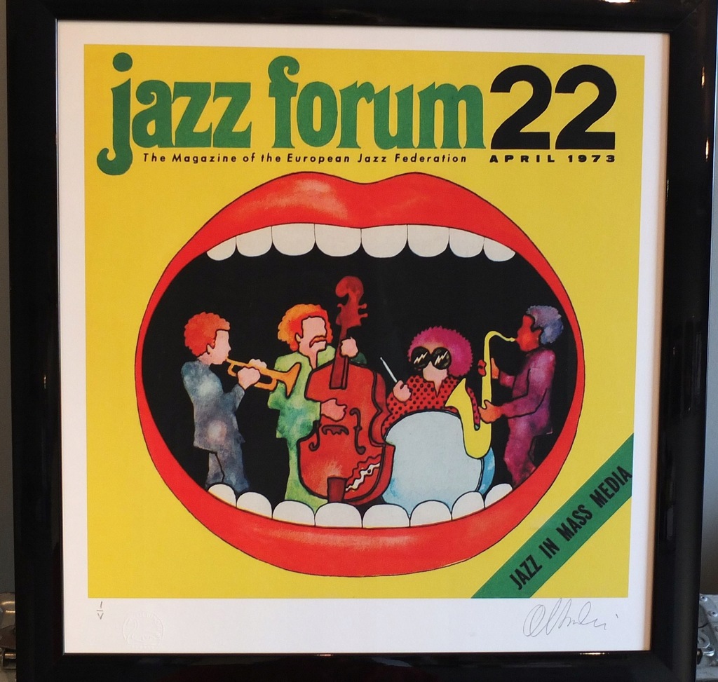 Obraz plakat jazz forum Rafał Olbiński