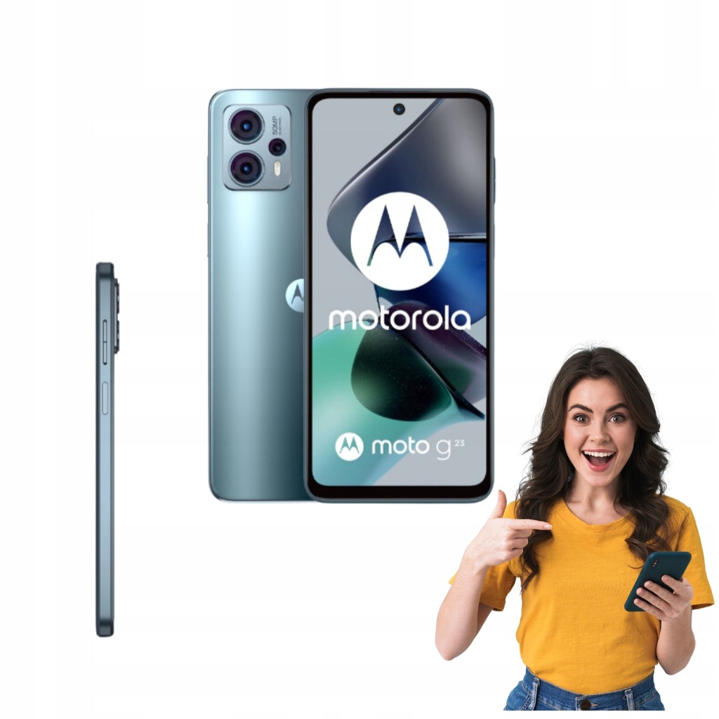 SMARTFON MOTOROLA MOTO G23 8/128GB 6,5" IPS 1600X720 DUAL SIM 4G STEEL BLUE