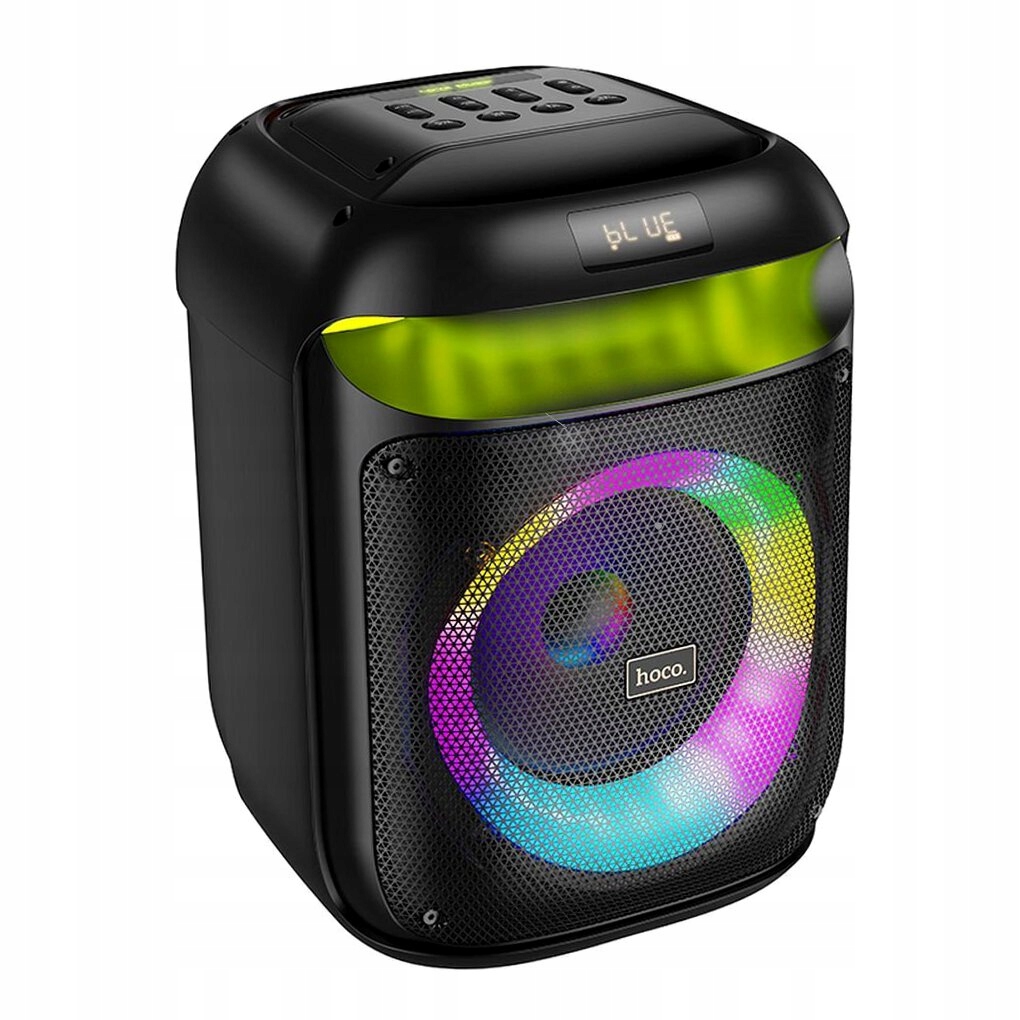 HOCO głośnik bluetooth + 2 x bezprzewodowe mikrofony HA13 czarny