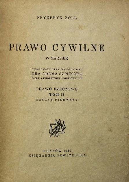 Prawo cywilne w zarysie Tom II 1947 r.