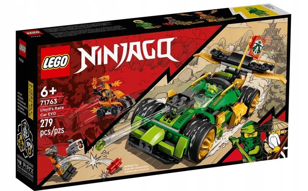 LEGO NINJAGO 71763 SAMOCHÓD WYŚCIGOWY LLOYDA EVO