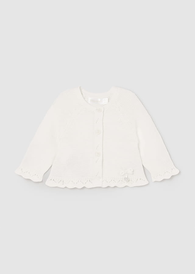 Sweterek dziewczęcy śmietankowy MAYORAL 2301 - 80