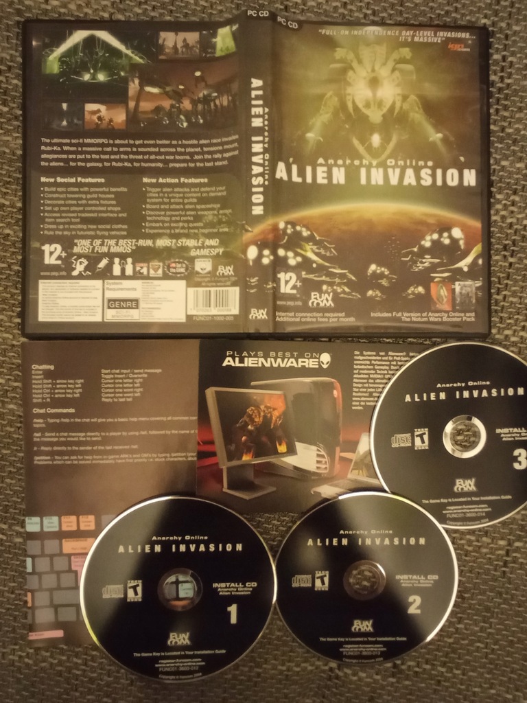 ANARCHY ONLINE ALIEN INVASION PC DVDBOX
