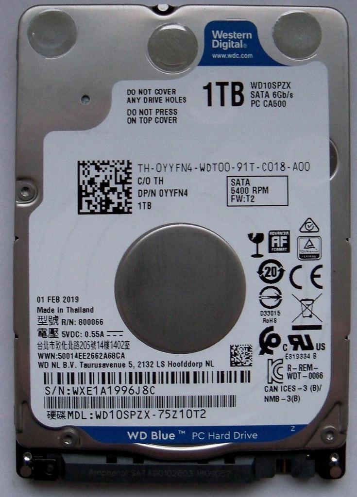 dysk hdd WD 1TB 2.5"